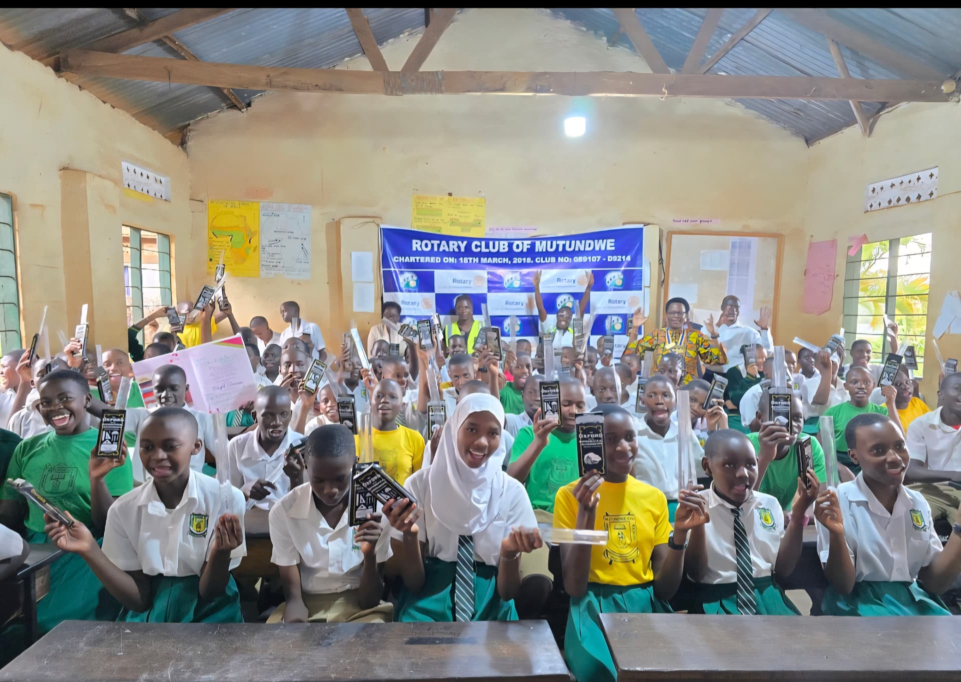 Donation of scholastic materials